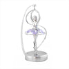Chrome Revolving Ballerina Figurine